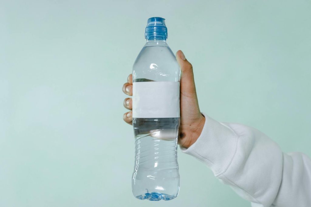 plastic water bottle